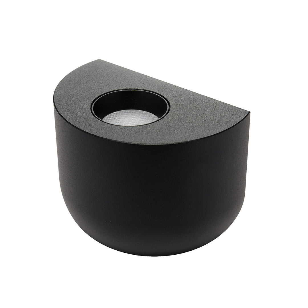 ARBOTANTE NEGRO PARA PARED CLOUD 8W, LUZ CÁLIDA, 494 LM
