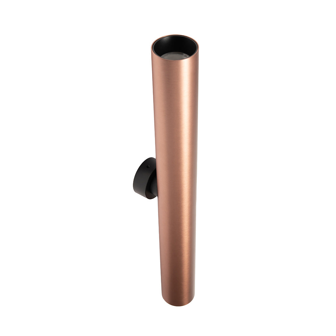 ARBOTANTE COBRE PARA PARED ZEN 2X10W, 36°, LUZ CÁLIDA, 822 LM