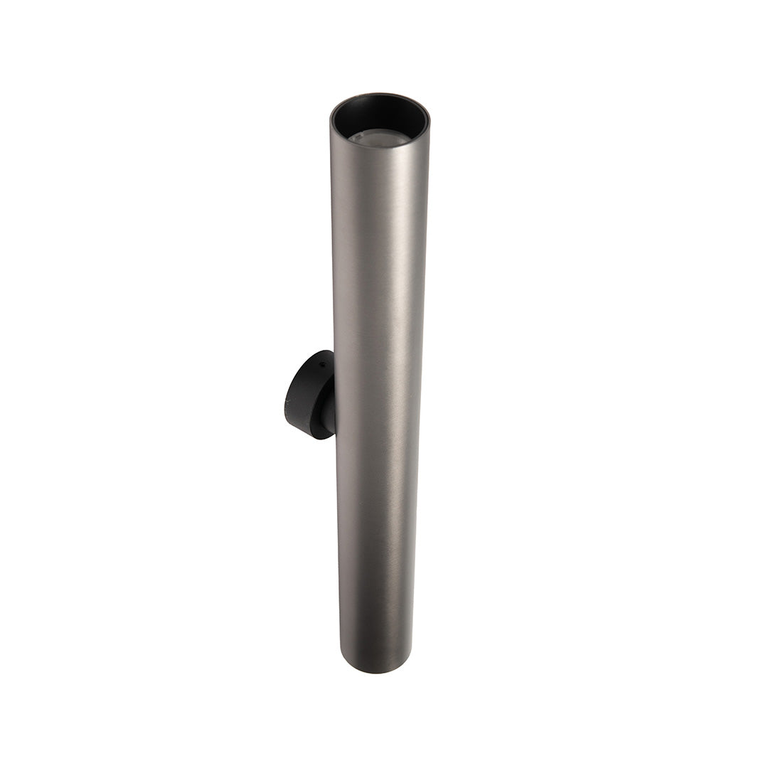ARBOTANTE GRIS PARA PARED ZEN 2X10W, 36°, LUZ CÁLIDA, 822 LM