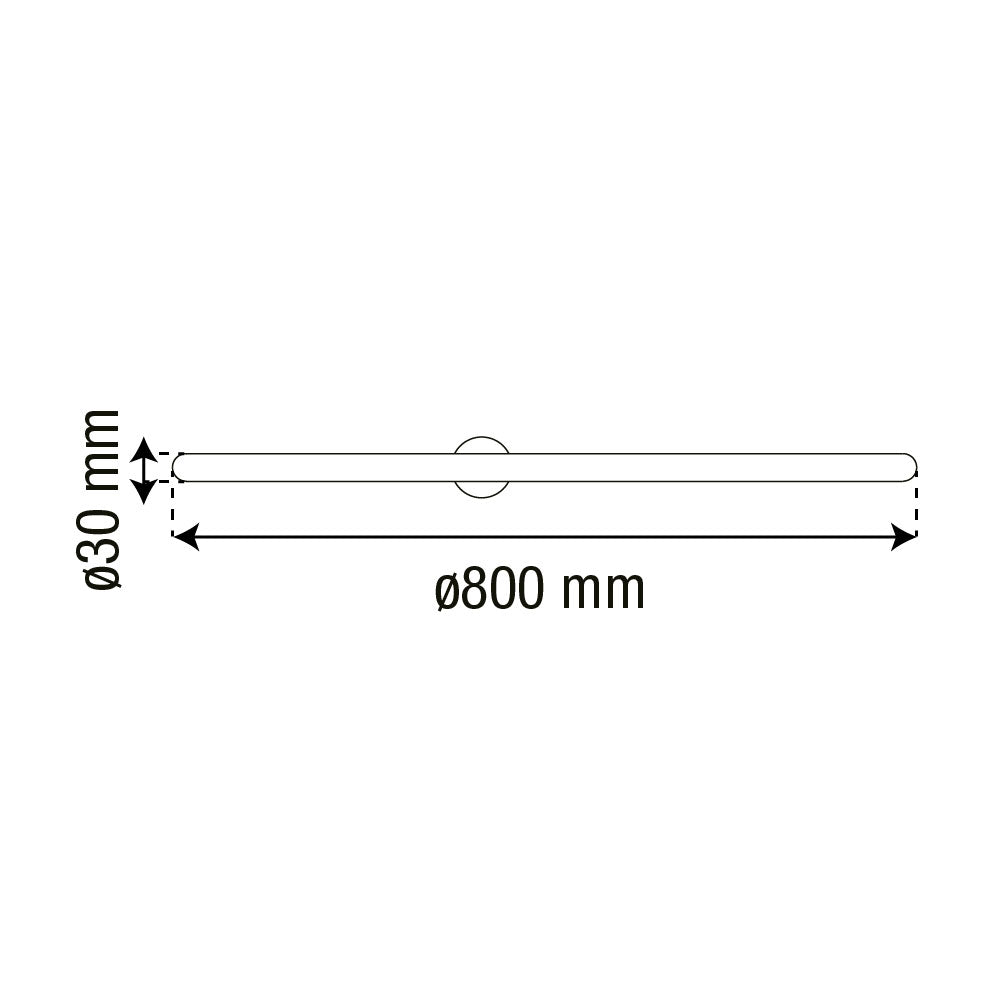 ARBOTANTE NEGRO AXIS PARA PARED 12W, LUZ CÁLIDA, 822 LM