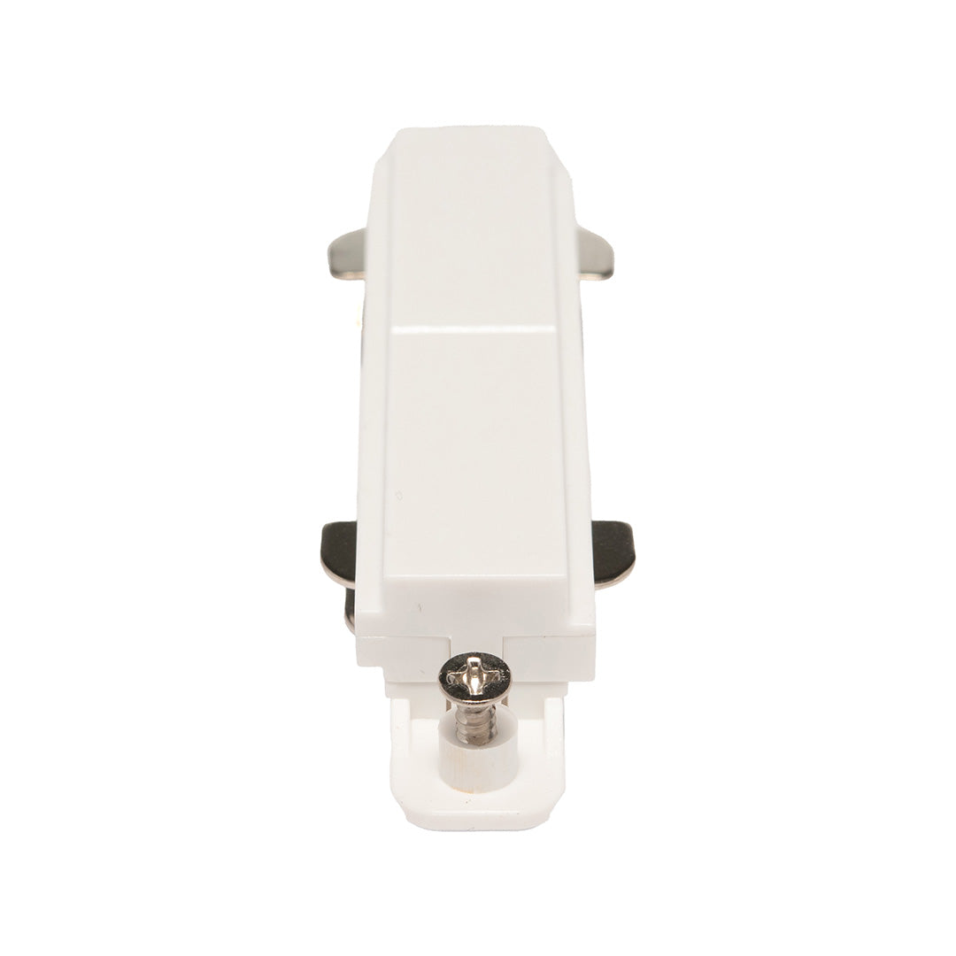 CONECTOR BLANCO TIPO I PARA RIEL HS3 DE ILUMINACIÓN