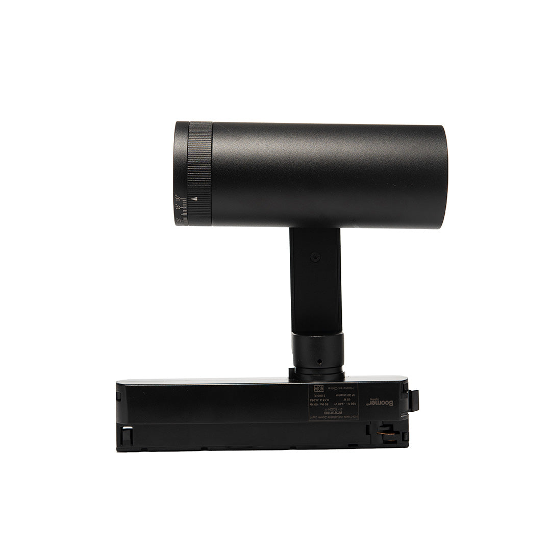 LUMINARIA PARA RIEL ELECTRICO 3 WIRES NEGRO ZOOM 15W 3000K