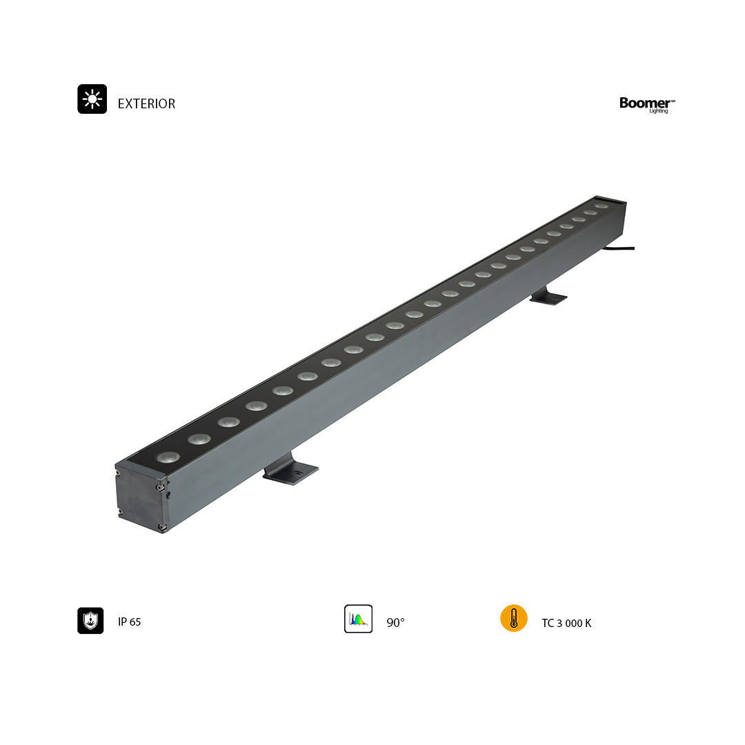 LUMINARIO HS-XQ WALL WASHER NEGRO 48W, 3000K