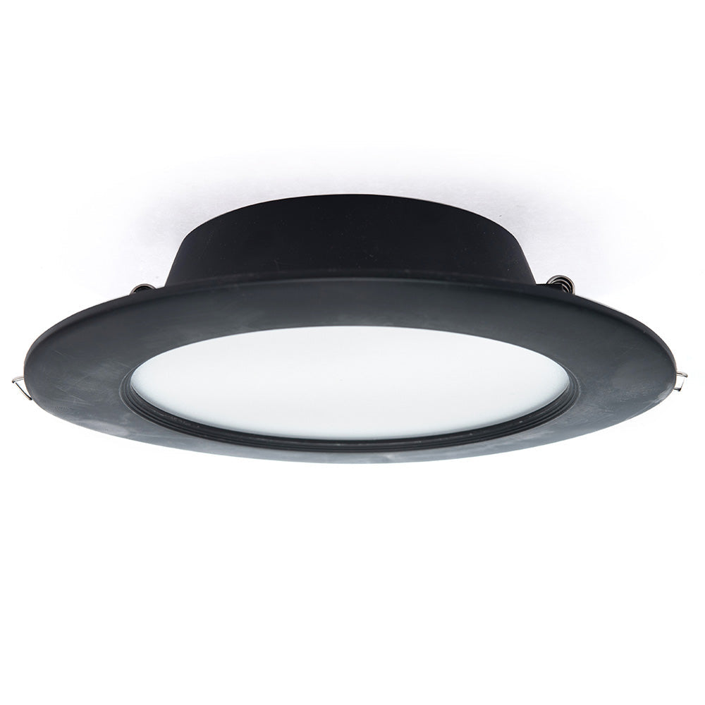 EMPOTRABLE LED NEGRO 10.5W LUZ CÁLIDA 1050LM IP20