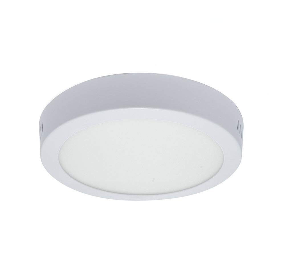 LÁMPARA PANEL LED REDONDO PARA SOBREPONER, 6W, LUZ CÁLIDA