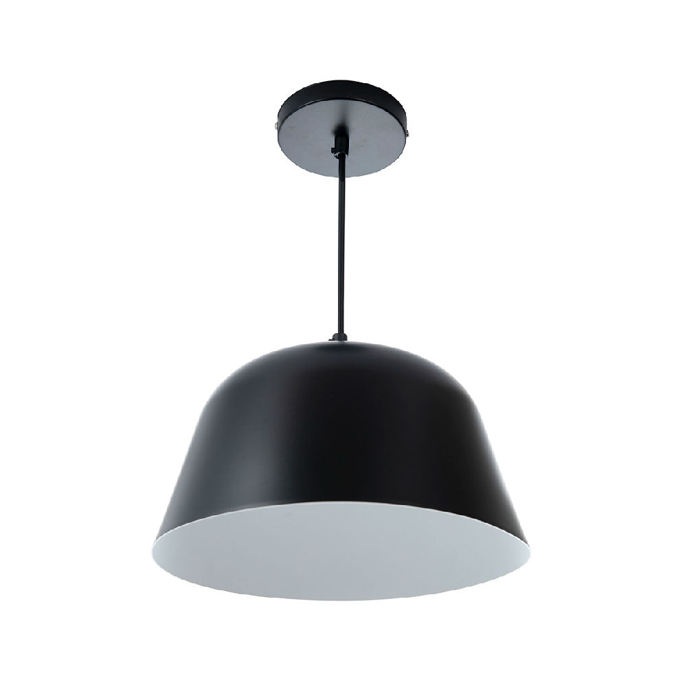 LÁMPARA COLGANTE DECORATIVA VITO NEGRA DE 15W CON BASE E27
