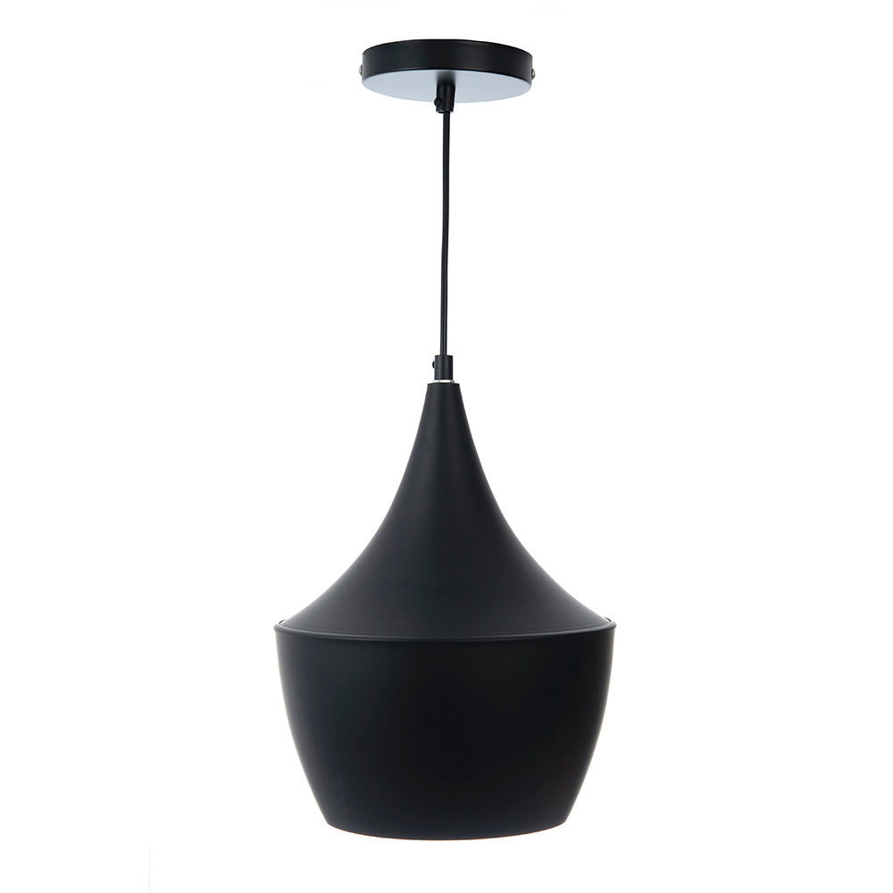 LÁMPARA COLGANTE MIA NEGRO, 15 W, BASE E27, INTERIOR, AL