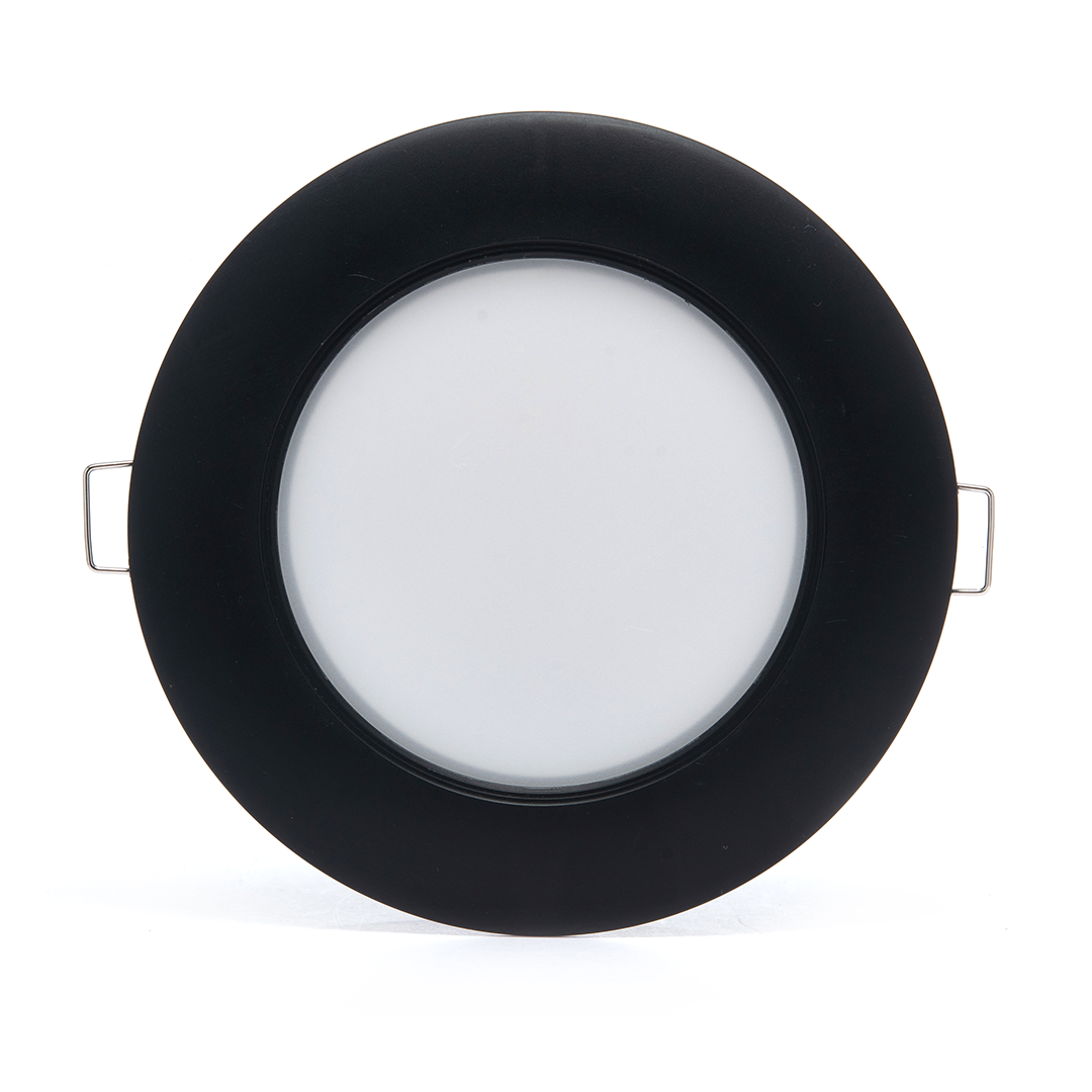 EMPOTRABLE NEGRO 6W, LUZ NEUTRA, IP20, BOTE CHICO, 600LM