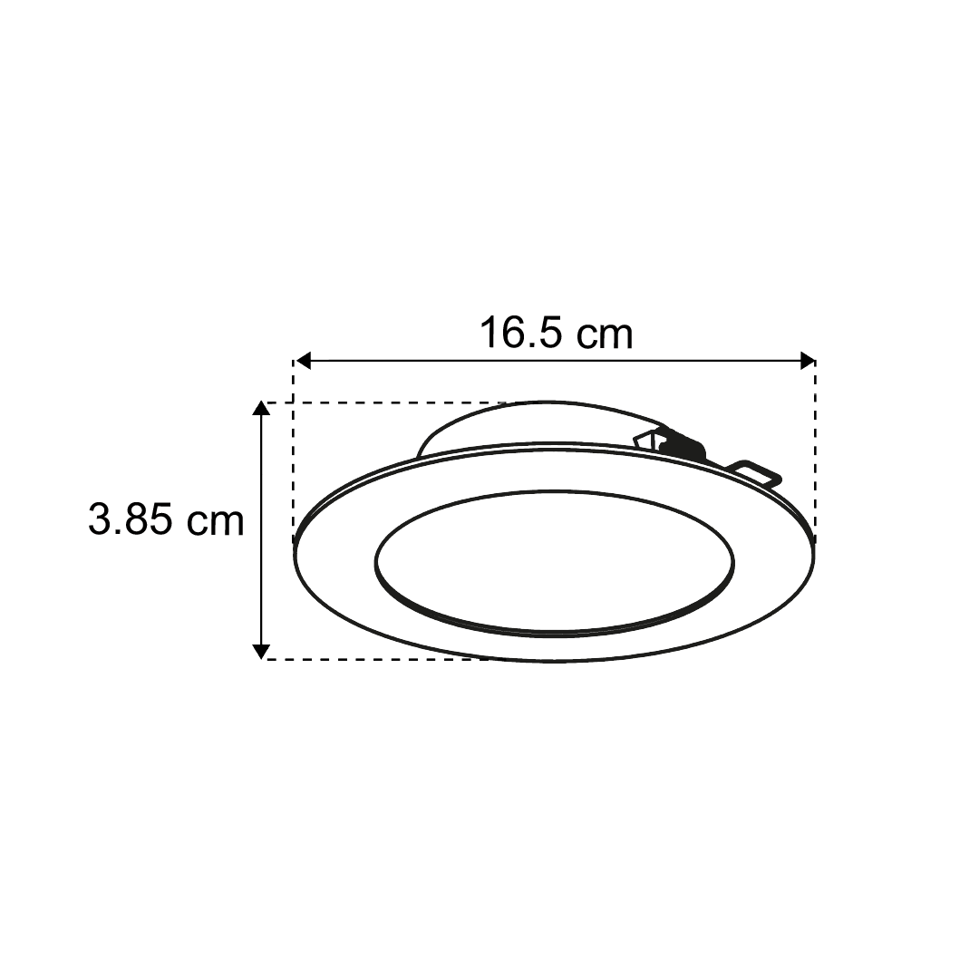 EMPOTRABLE LED NEGRO ATENUABLE DE 10W LUZ NEUTRA 1050 LM