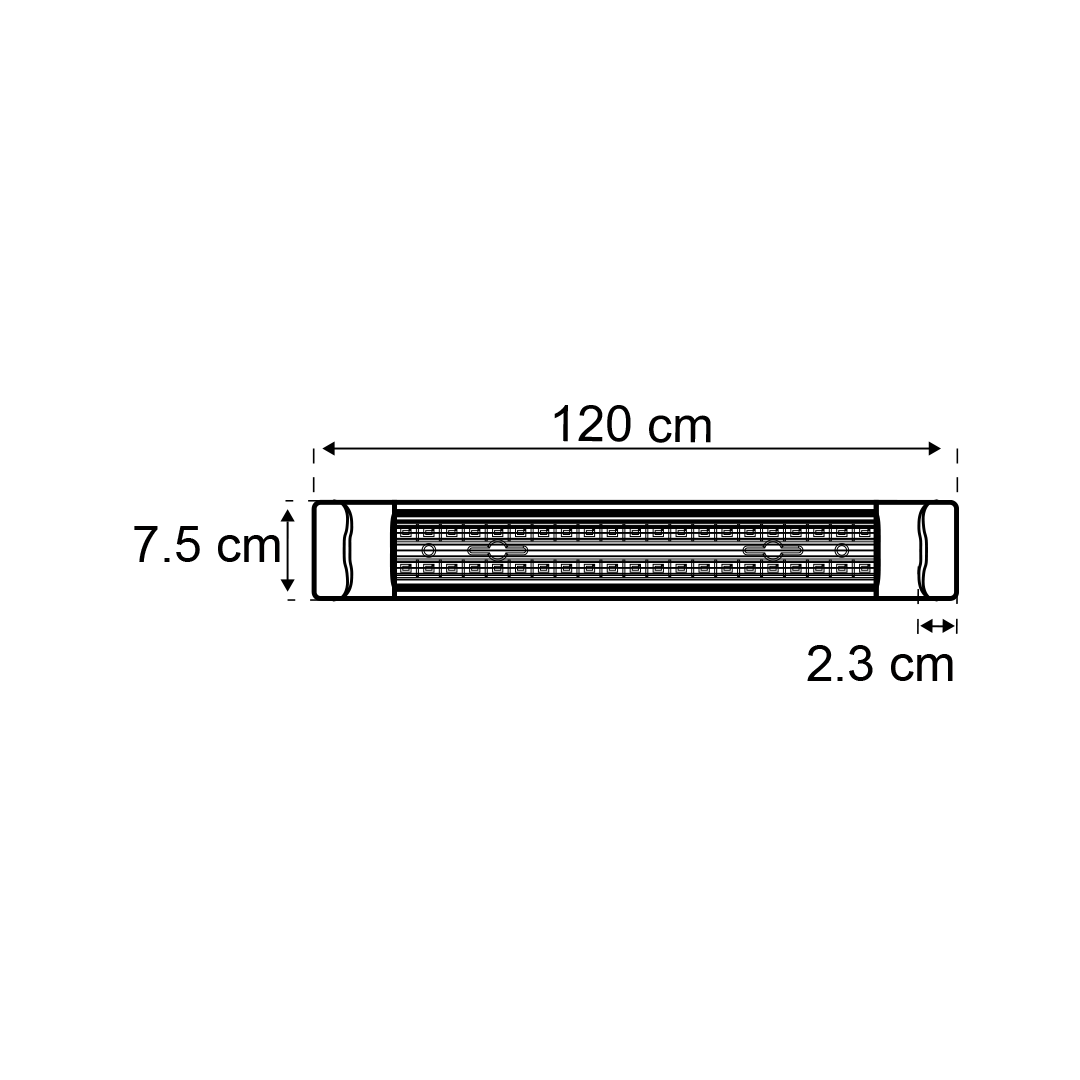 LÁMPARA LED LINEAL SCORPIO, 36W, LUZ NEUTRA, 2340 LM