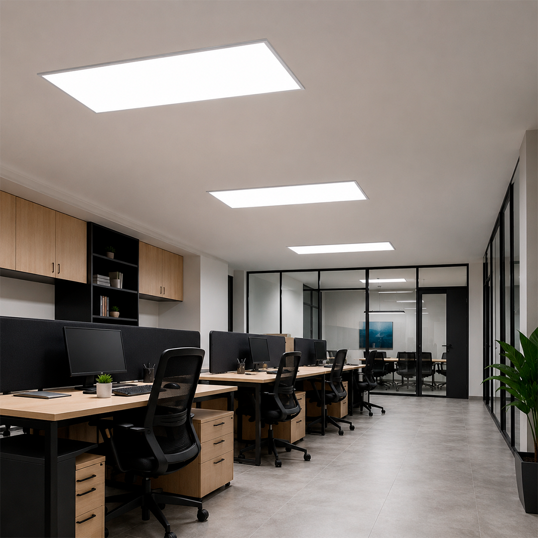 PANEL LED EMPOTRABLE 1.20*.60, 60W, LUZ FRÍA, INTERIOR