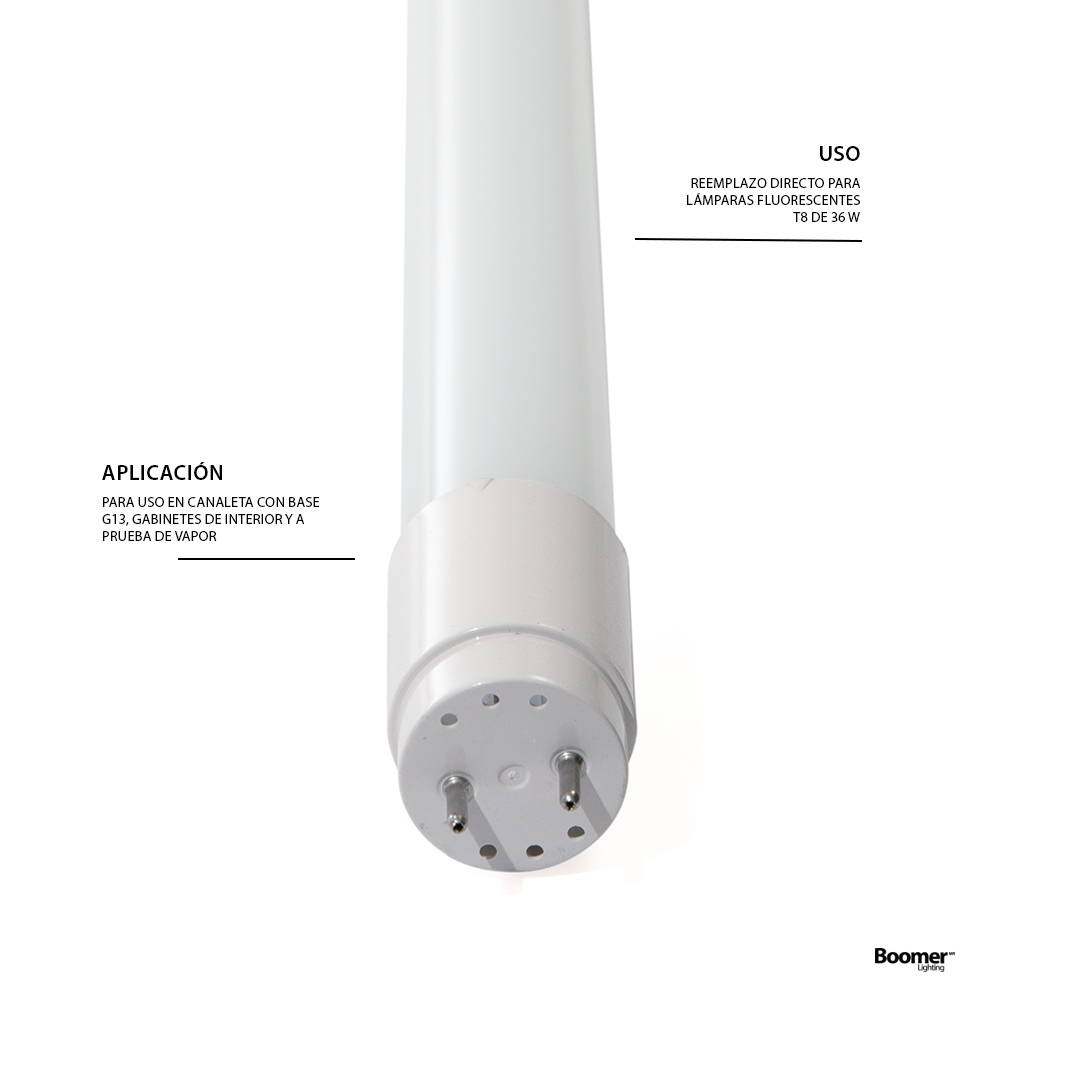PACK 30 TUBOS LED T8 OPALINO 18W LUZ FRÍA 1800 LM G13 INTERIOR