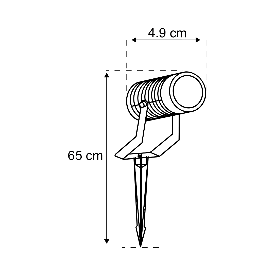 LÁMPARA PARA JARDÍN TIPO ESTACA SCOPE A, 8 W, LUZ FRÍA, IP65