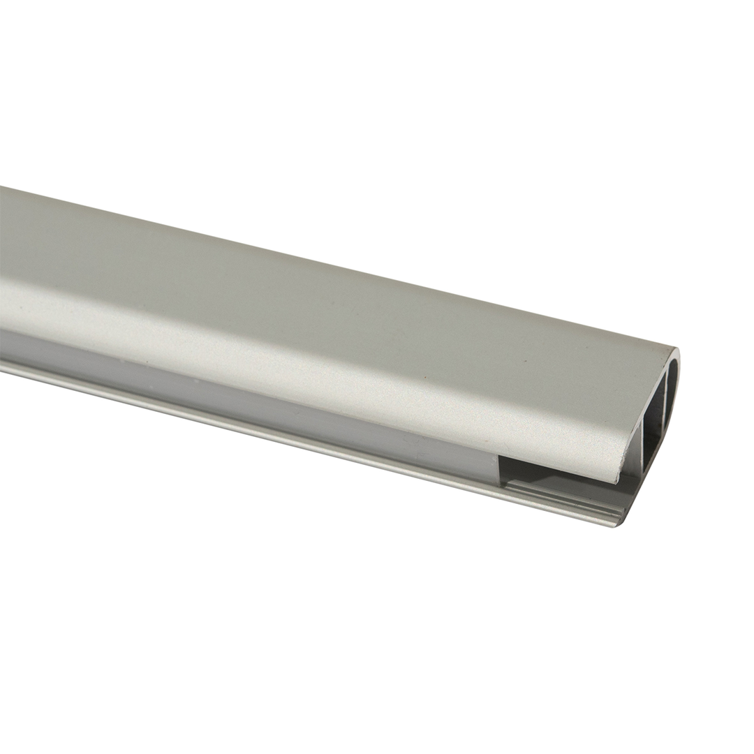 PERFIL DE ALUMINIO PLATA PARA TIRA LED DE 2 METROS IP44