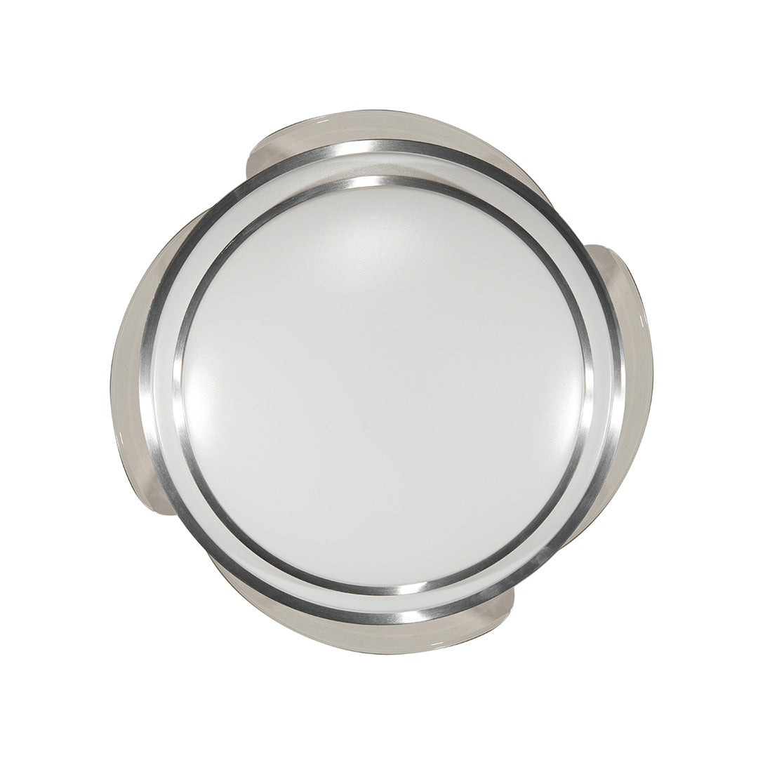 Ventilador De Techo Con Luz Led Plata An 42 Retractil, Cct